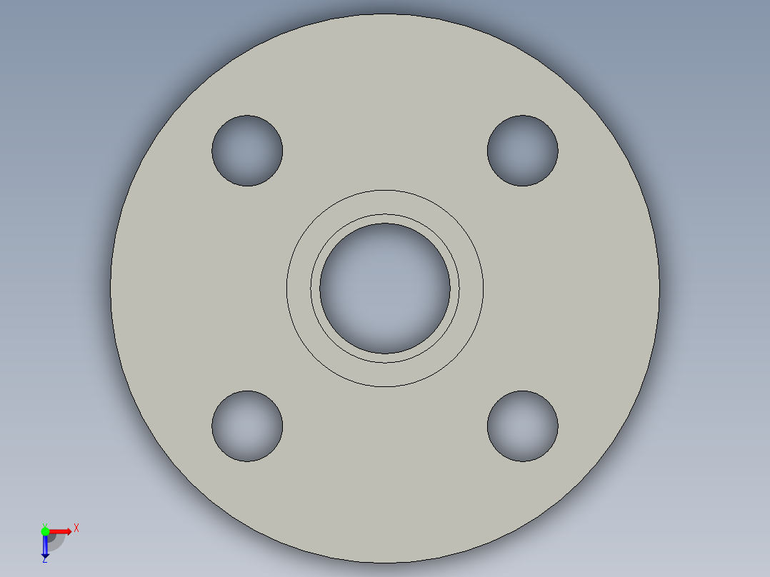 船舶管路系统SeaCor_Flange Vanstone_SOC_37J154007_0.75in俯视图