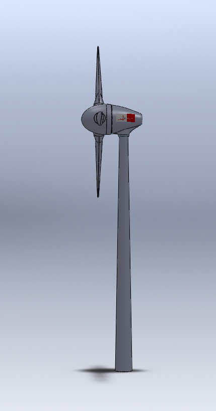 风力涡轮机设计图SW三维