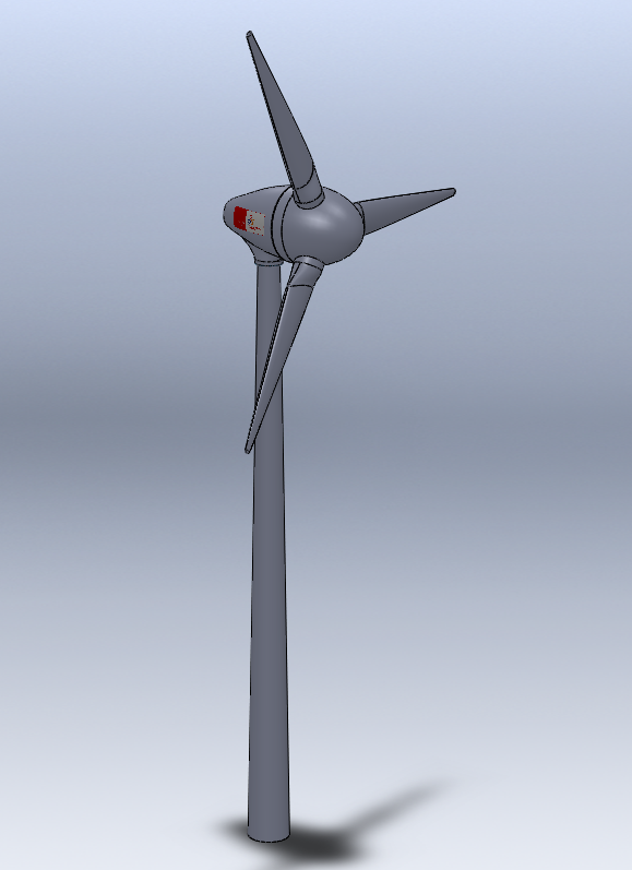风力涡轮机设计图SW三维