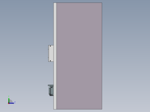 实验台建模左视缩略图