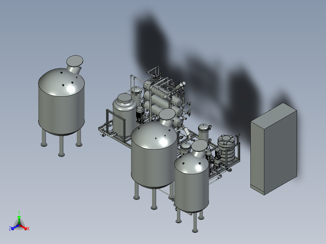 超纯水正等轴测图