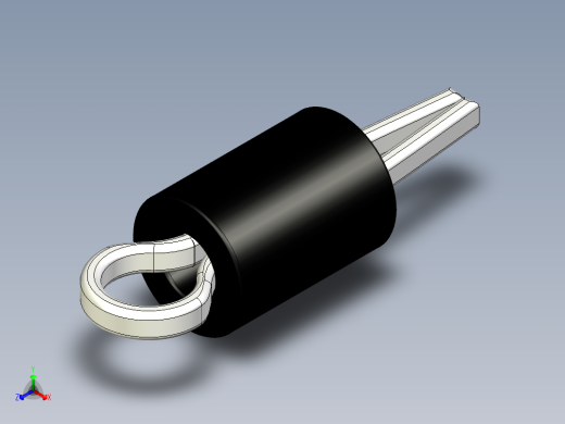 印刷电路板的通孔测试点。印刷电路板焊接孔直径1毫米，高度5毫米