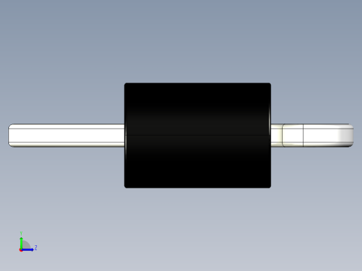 印刷电路板的通孔测试点。印刷电路板焊接孔直径1毫米，高度5毫米左视缩略图