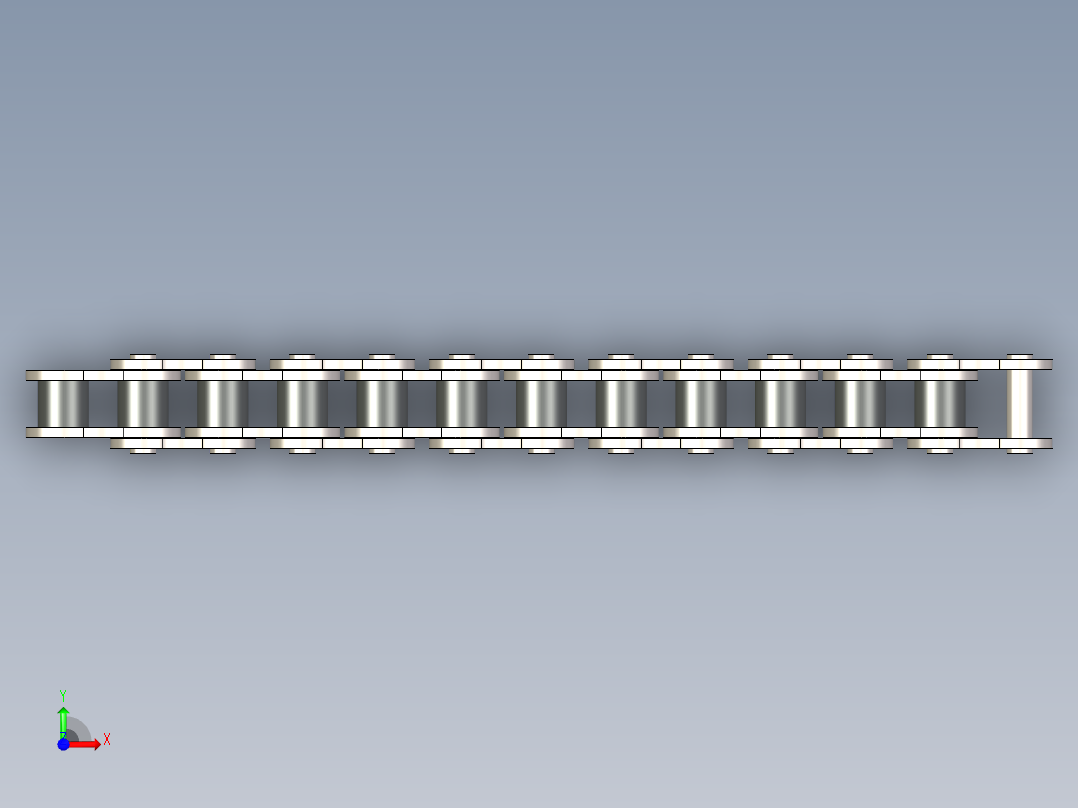 50标准滚子链---stp前视图