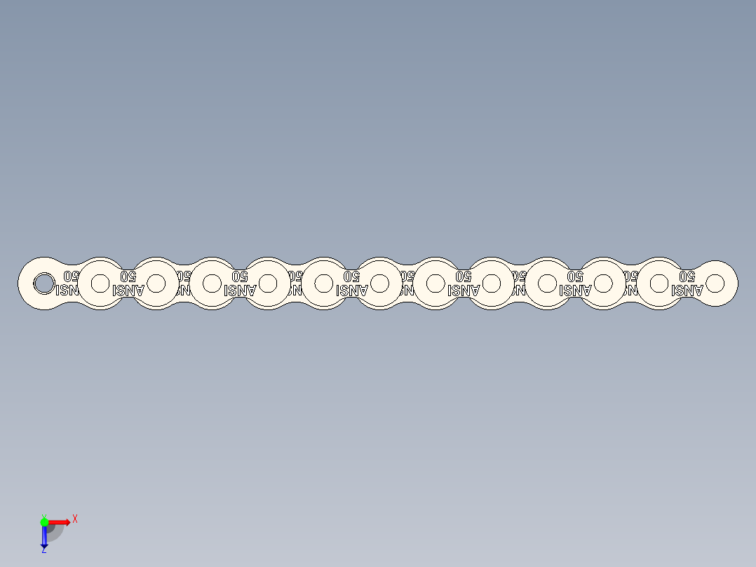 50标准滚子链---stp俯视图