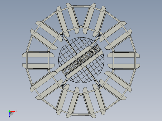 五层圆形停车场俯视缩略图