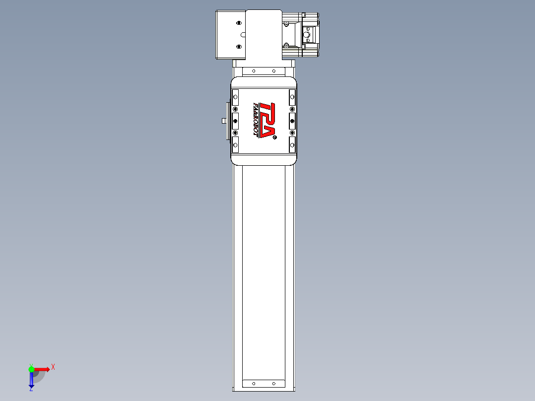 同步带全封闭直线模组TPA-HCB-85D-90-L250-RP-C-P20-N3俯视图
