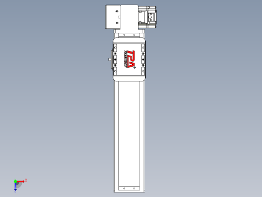 同步带全封闭直线模组TPA-HCB-85D-90-L250-RP-C-P20-N3俯视缩略图