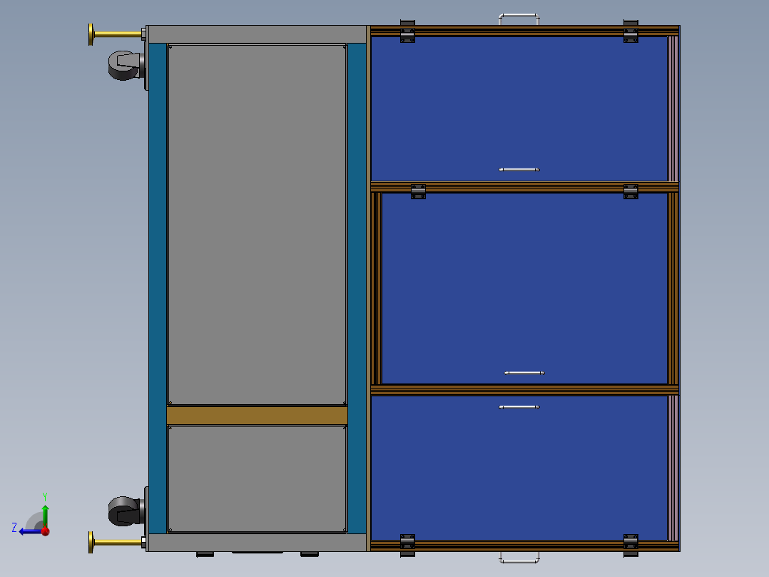 全自动电池贴面垫机右视图