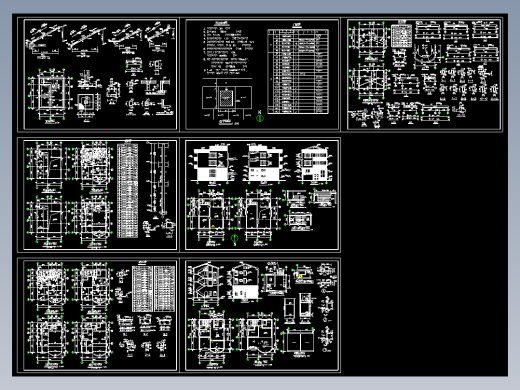 秀山花园住宅建筑施工图