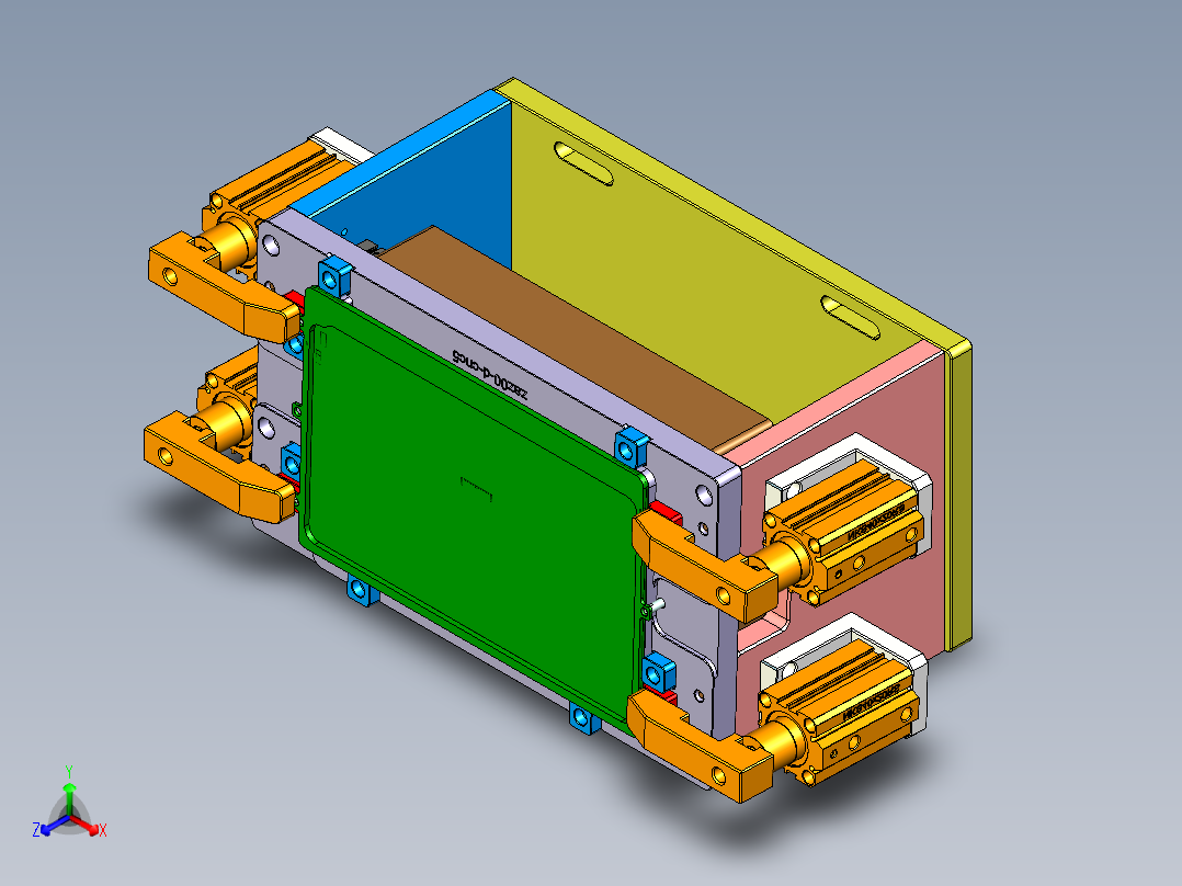 ZAZ00-D-笔记本CNC工装夹具三维模型CNC5-0820主视图