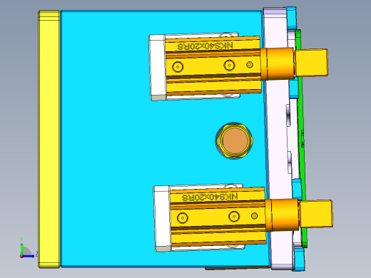 ZAZ00-D-笔记本CNC工装夹具三维模型CNC5-0820左视缩略图