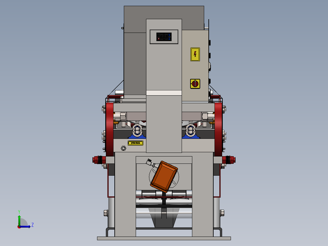 食品包装机sw20可编辑左视图