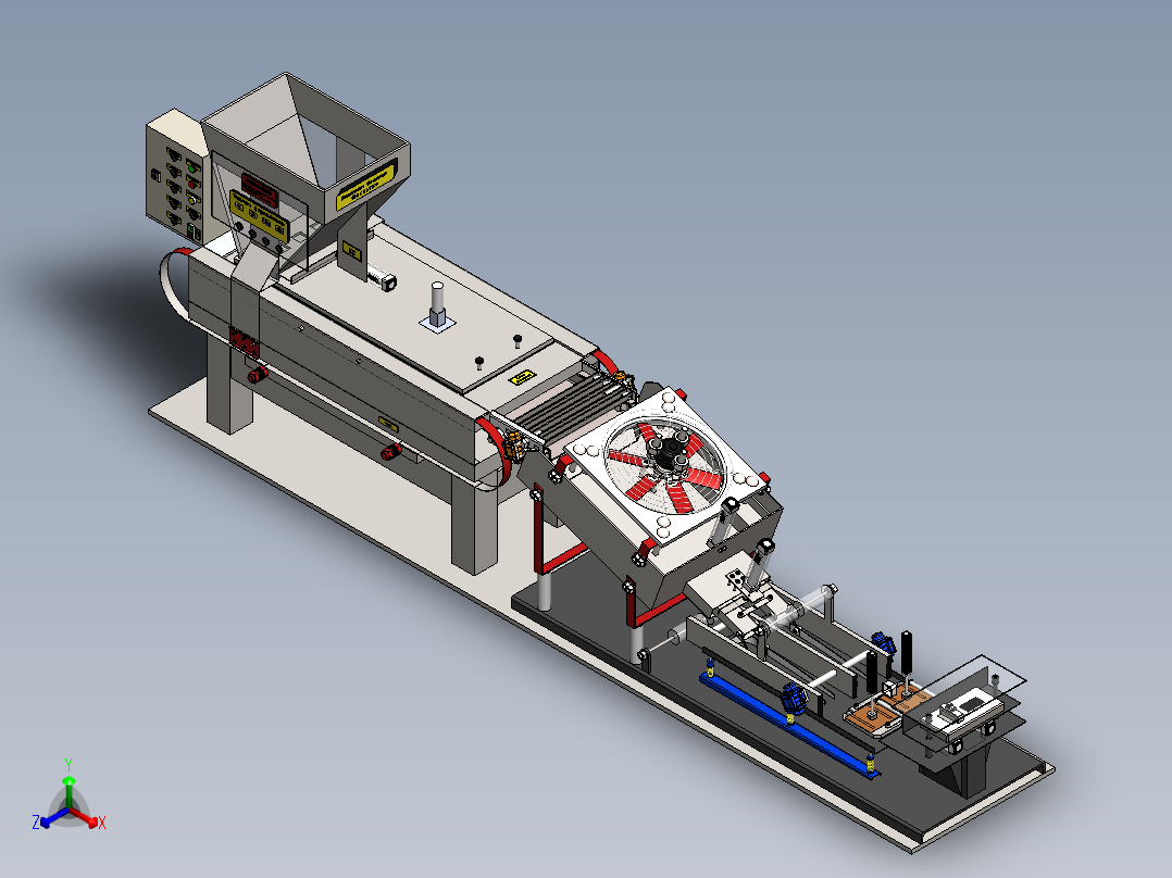 食品包装机sw20可编辑正等轴测图
