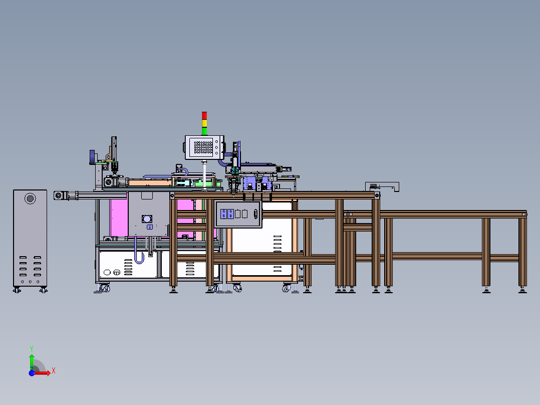 自动测试进料传送设备（含DFM）sw17可编辑前视图