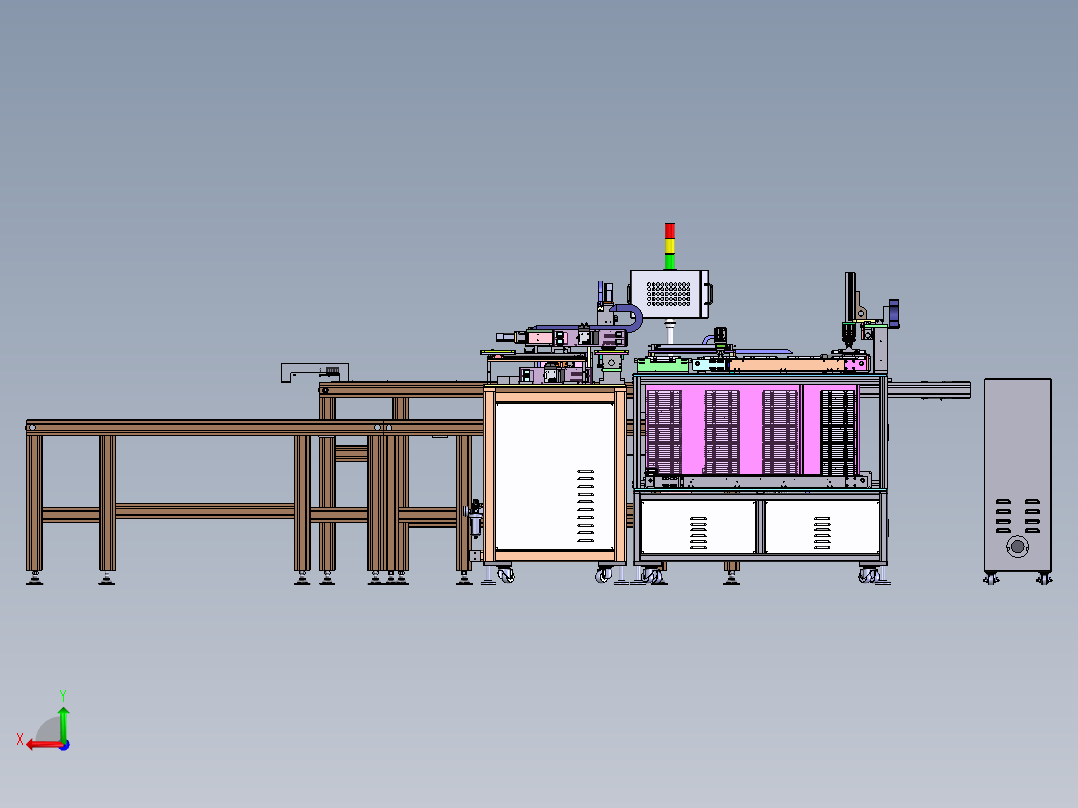 自动测试进料传送设备（含DFM）sw17可编辑后视图