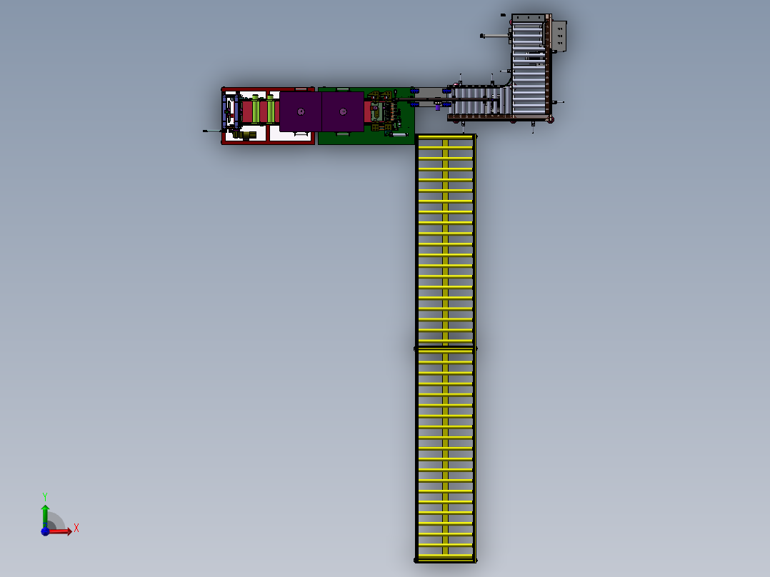 扬声器自动加工生产线sw17可编辑前视图