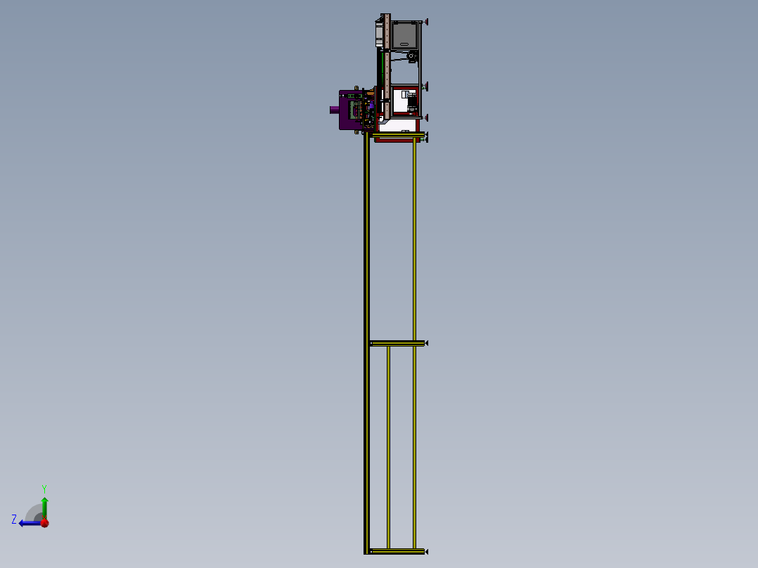 扬声器自动加工生产线sw17可编辑右视图