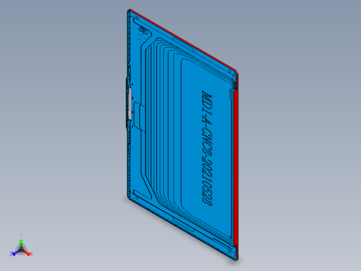 电脑A面金属外壳精铣外形UG程序模型