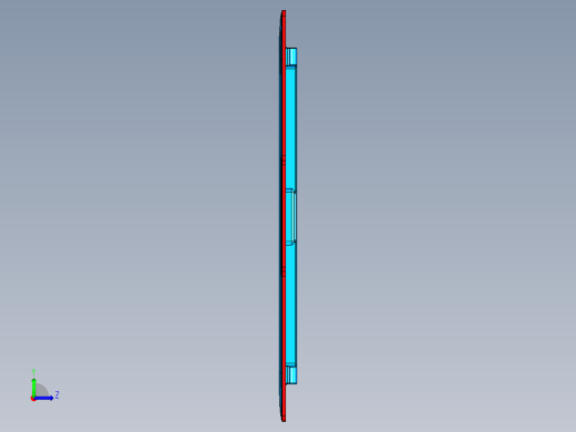 电脑A面金属外壳精铣外形UG程序模型左视缩略图