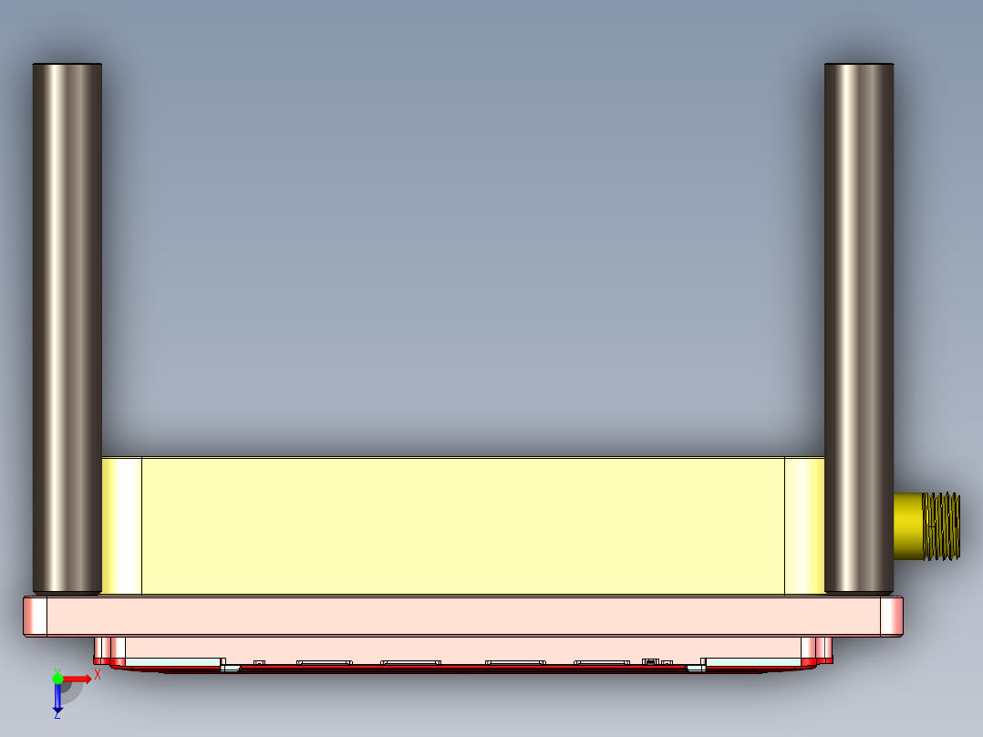 金属外壳CNC铣外观面工装治具模型三维+CAD俯视图
