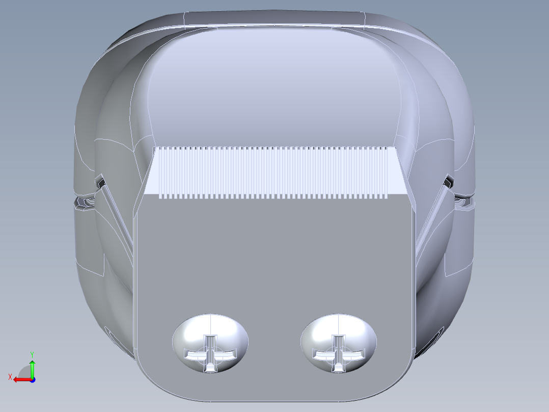 理发器造型后视图