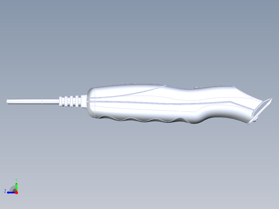 理发器造型右视图