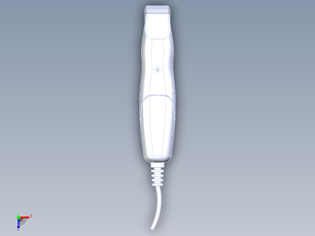 理发器造型俯视图