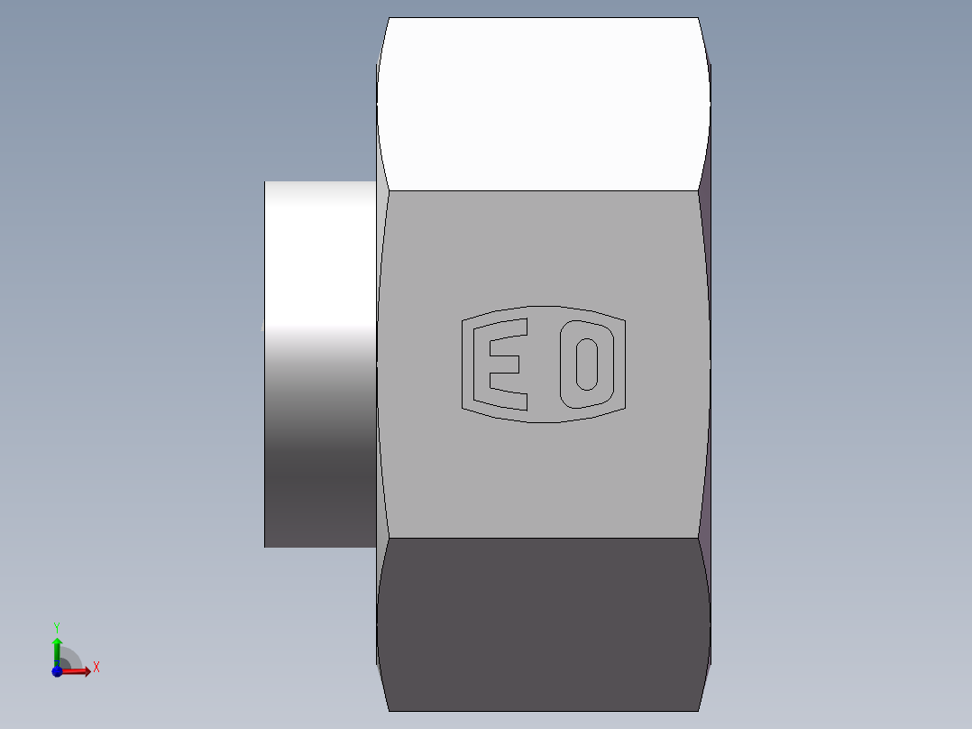 锥孔螺堵、9C-30前视图