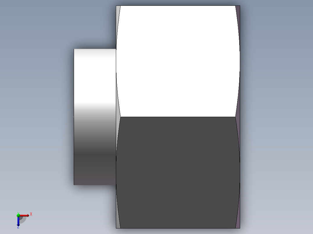 锥孔螺堵、9C-30俯视图