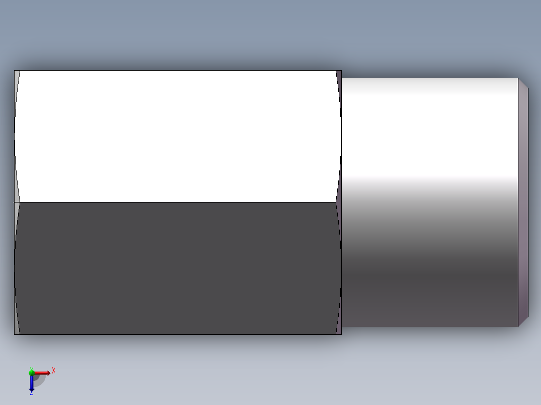 直通内螺纹接头、5DM-16-04俯视图