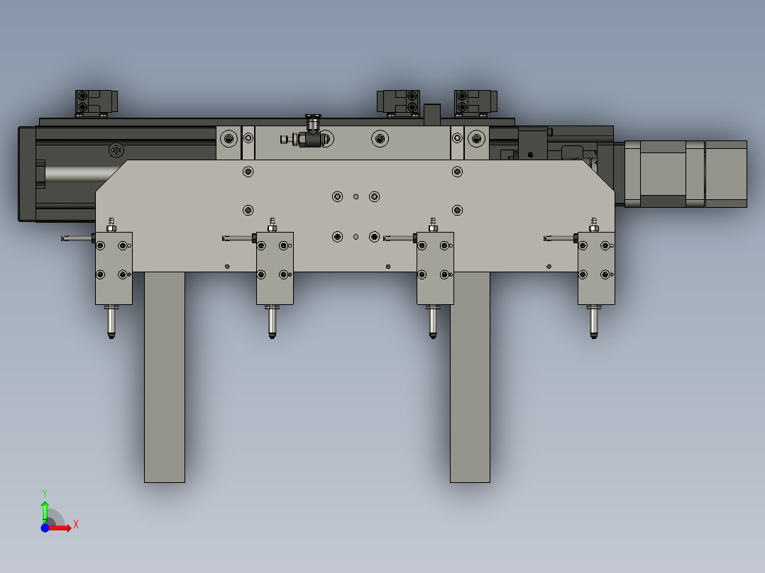 伺服搬运检测机构前视图