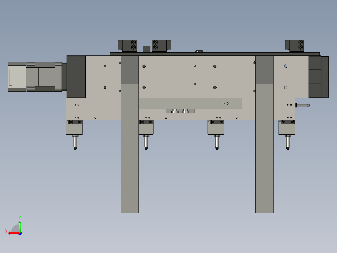 伺服搬运检测机构后视图