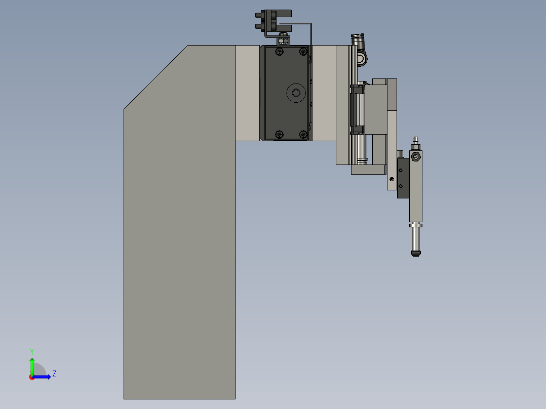 伺服搬运检测机构左视图