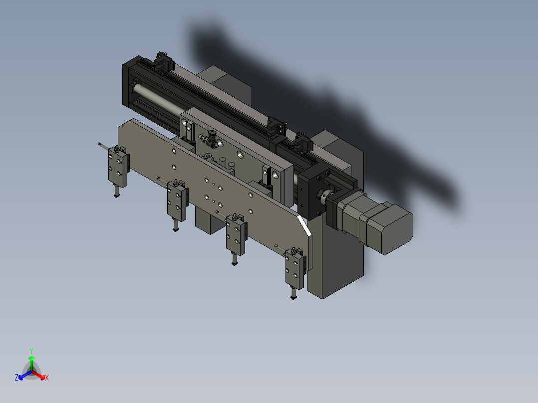 伺服搬运检测机构正等轴测图