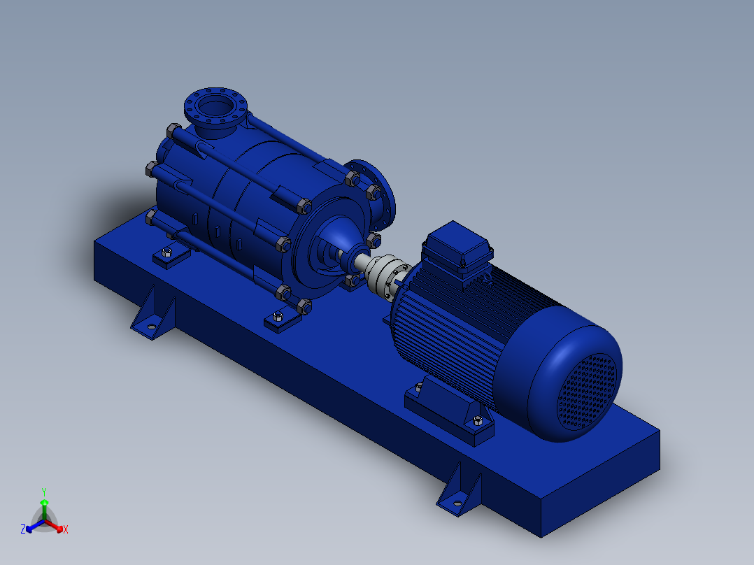 泵、水泵(59)正等轴测图