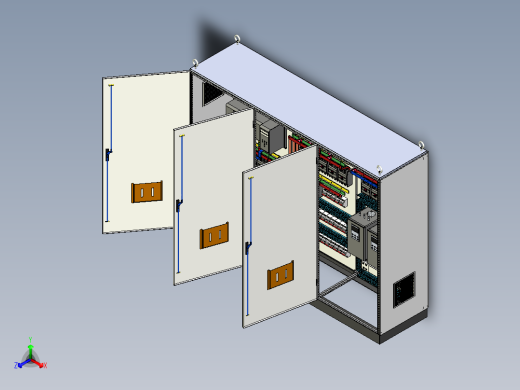 三柜组装双电源630Aplc控制柜 55291