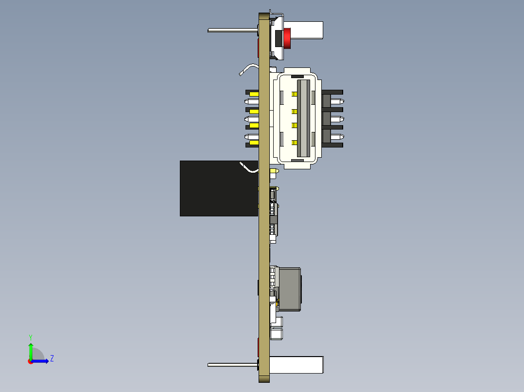 A0003355-USB 主机端口左视图