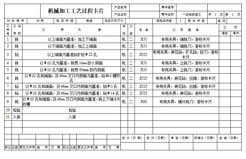 一四档变速叉-一四挡变速叉的钻M12螺纹孔夹具设计及加工工艺装备含4张CAD图