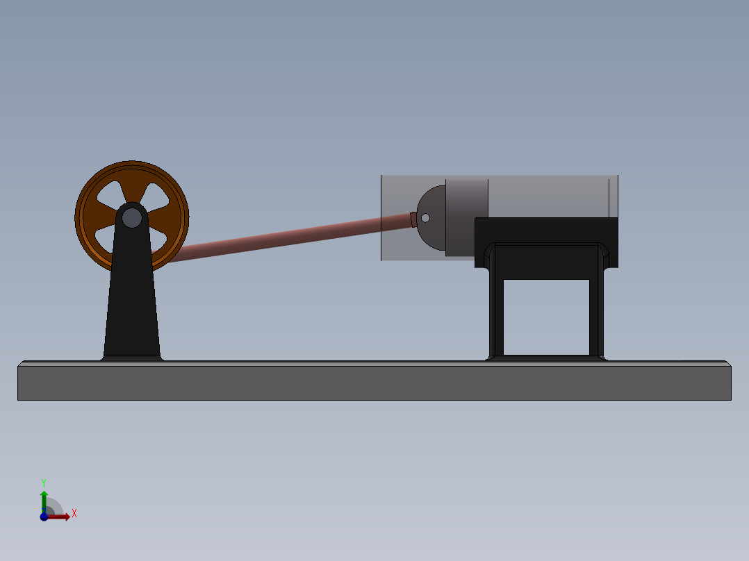 蒸汽机oscillating-cylinder-steam-engine-3831-模型格式为 sw前视图