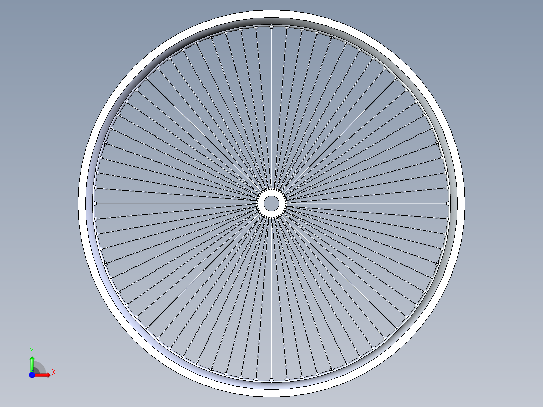 自行车轮圈12前视图