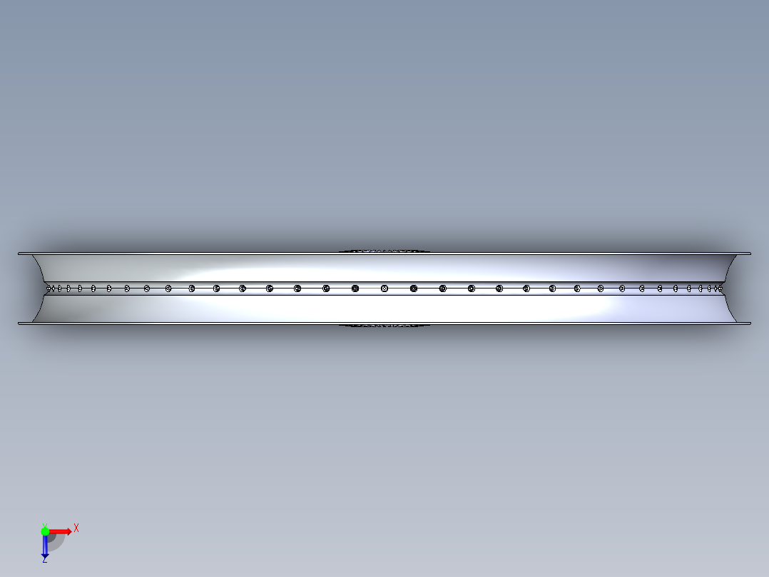 自行车轮圈12俯视图