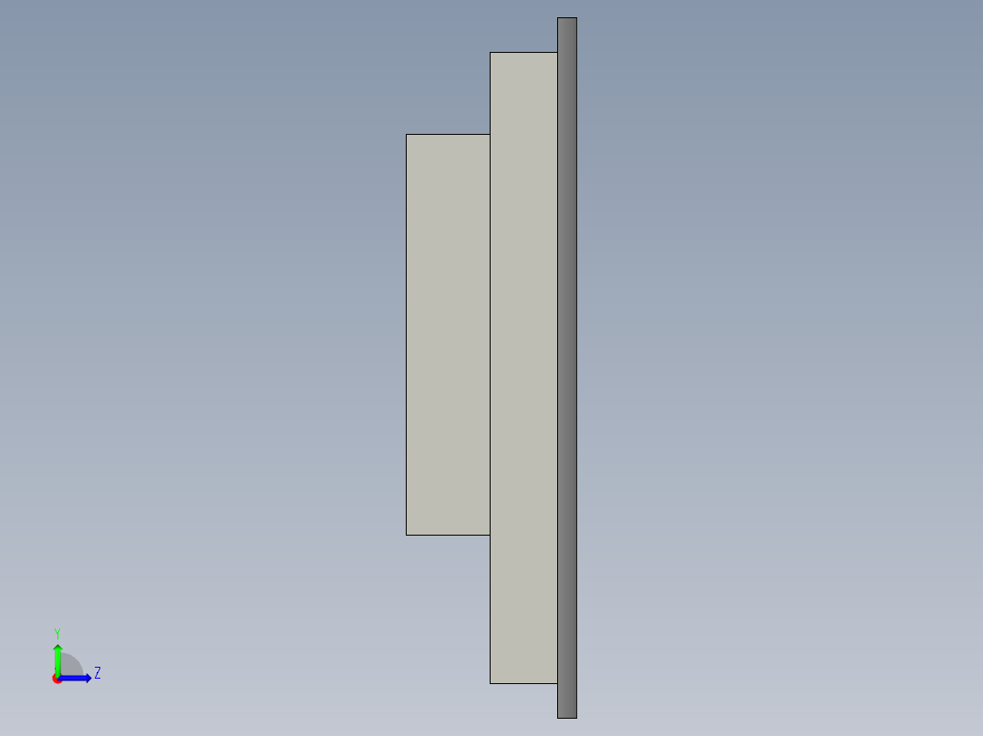 西门子102英寸操作面板--R30左视图