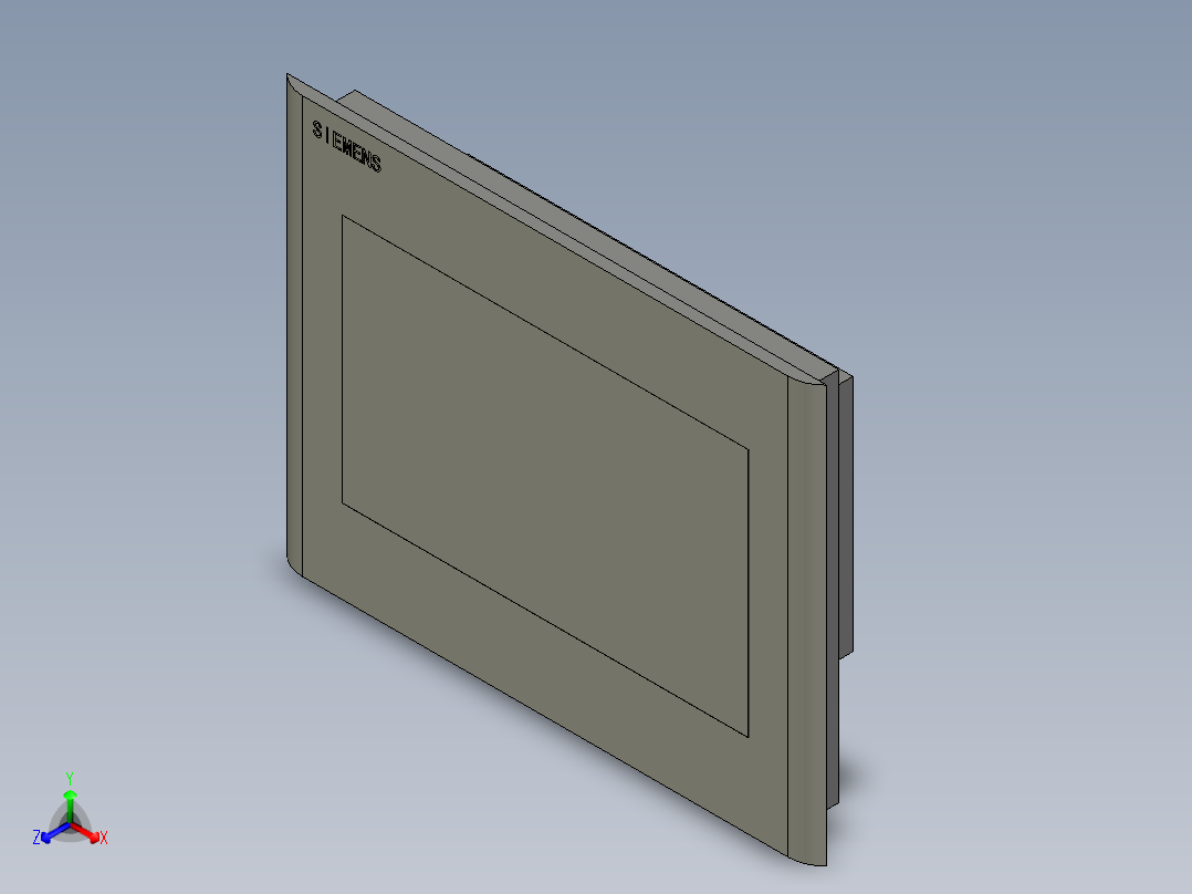 西门子102英寸操作面板--R30正等轴测图