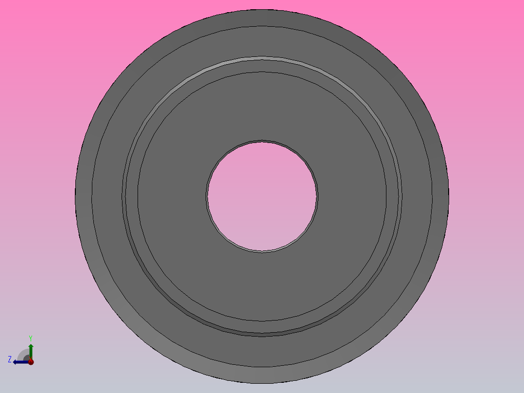 小凸缘型梯形齿同步带轮T5型_ST5DC-28-10-dc14-A右视图