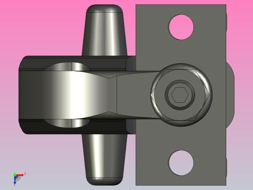 GN 855-40-32-C24032150006026M GN855C形夹具肘夹气动夹夹具俯视缩略图