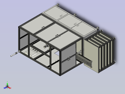 一种保险盒自动组装设备图纸模型