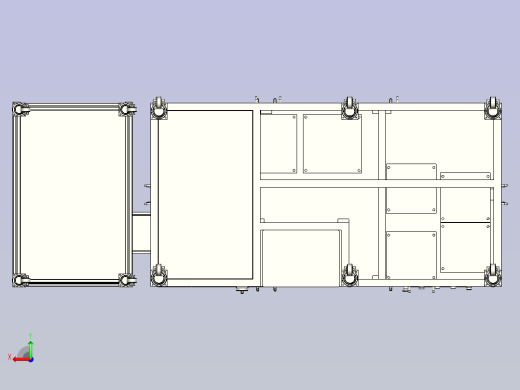 一种保险盒自动组装设备图纸模型后视缩略图