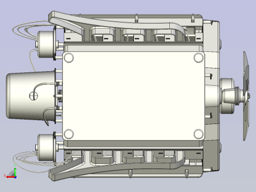 V8发动机三维模型3D图设计后视缩略图