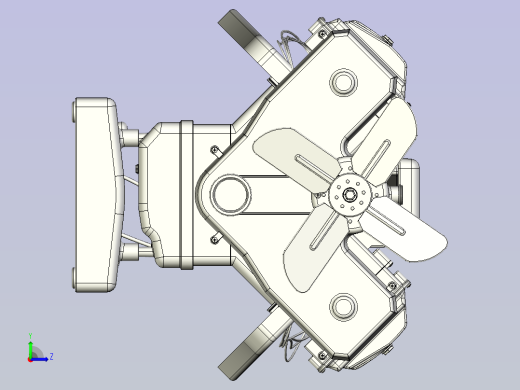 V8发动机三维模型3D图设计左视缩略图